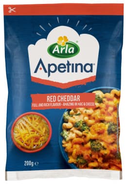 Rød Cheddar (200g Apetina)