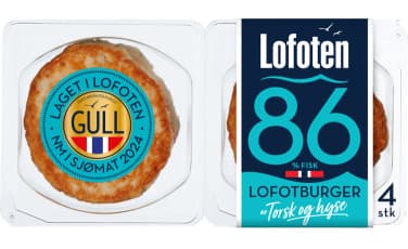 Lofotburger (86% Torsk&Hyse 4x125g Lofoten)
