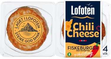 Fiskeburger (Chili Cheese, 440g Lofoten)