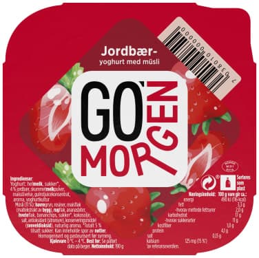 GO MORGEN JORDBÆR YOGHURT 190G TINE