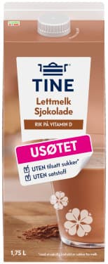 LETTMELK SJOKOLADE USØTET 1,75L TINE