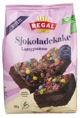 Sjokoladekake (Langpanne 750g Regal)