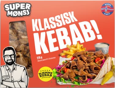 Kebab Klassisk (275g Super Mønsj)