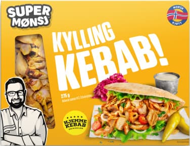 Kyllingkebab (275g Super Mønsj)