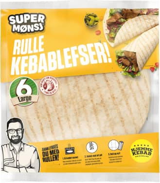 Kebabrullelefse (510g Super Mønsj)