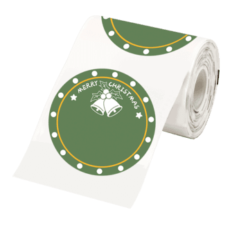 Runde juleetiketter til BT M110, BT M220, 140 stk/pk