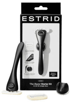 Estrid startsett med barberhøvel, veggholder og blad