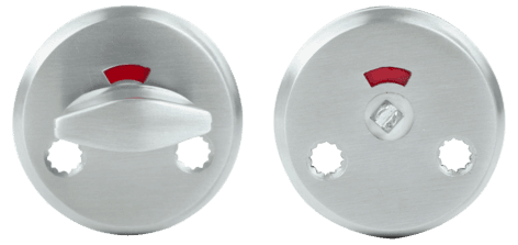 Habo WC-beslag til dør, børstet aluminium