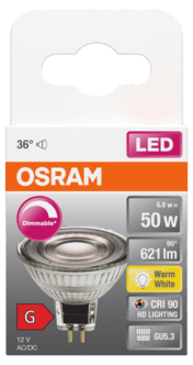 Dimbar LED-pære GU5,3 (MR16) 12 V Osram Superstar