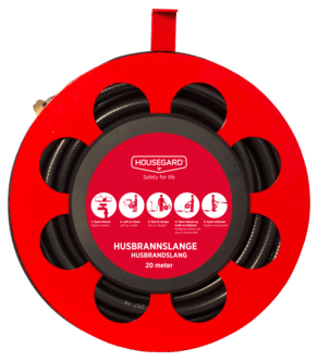Housegard brannslange med 3/4" kobling