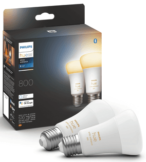 Philips Hue White Ambiance LED-pære E27, 2-pk