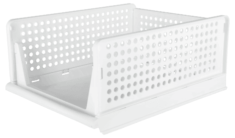 Klappboks med åpen front, hvit