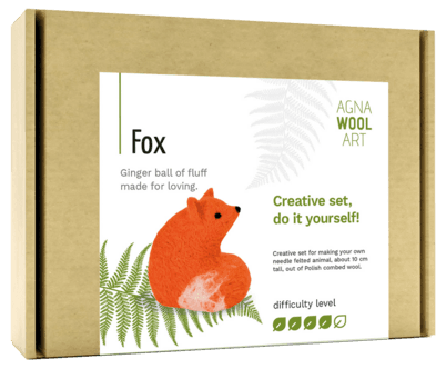 Agna Wool Art Kit ullfilting, rev, 10 cm