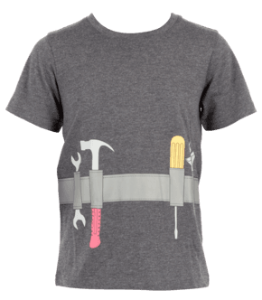 Tool Belt grå t-skjorte, barn