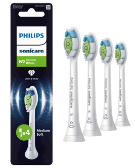 Philips Sonicare W2 Optimal White tannbørstehode, 4-pakning