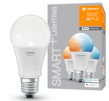 Ledvance Smart+WiFi dimbar LED E27 9 W, 3-pakning
