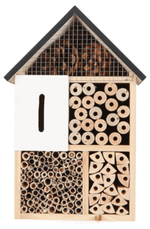 Insektshotell i tre etasjer