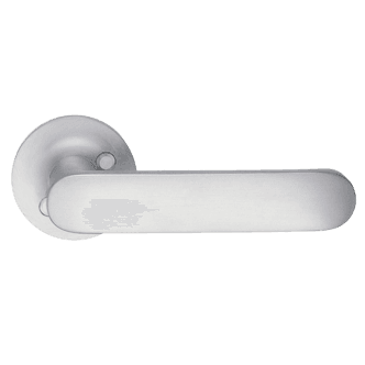 Beslagsboden dørhåndtak med returfjær, ytterdør