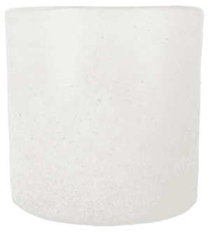 Lyslykt i frostet glass, hvit