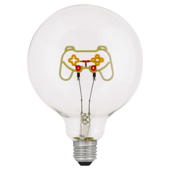 Dekorpære dimbar LED med lysende motiv E27 4 W