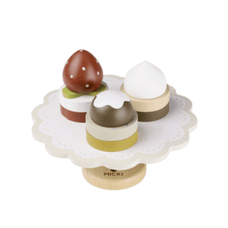 Micki kakefat med bakverk i tre, fra 3 år