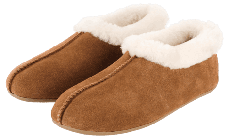 Saueskinnstøfler dame/herre, beige