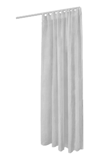 Gardin Shimmer tynn med multibånd, hvit, 1-pakning