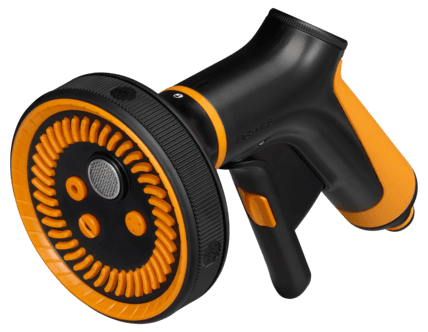 Fiskars multifunksjons sprinklerpistol med avtrekker foran