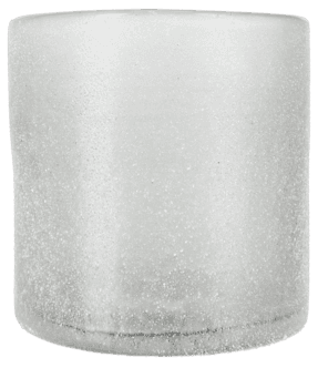 Lyslykt i frostet glass, grå