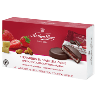Anthon Berg Jordbær i musserende vin, 220 gram