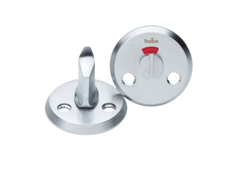 Habo WC-beslag til dør, børstet krom