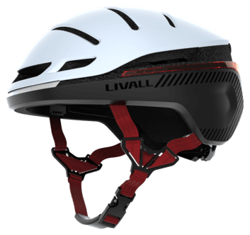 Livall EVO21 Commuter+ Smart sykkelhjelm, hvit
