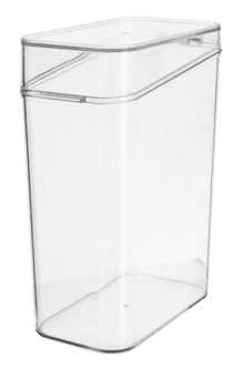 Kaffeboks i plast, gjennomsiktig