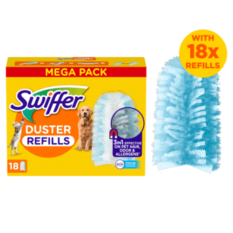 Swiffer Duster Pet rengjøringskluter refill, med duft, 18-pakning
