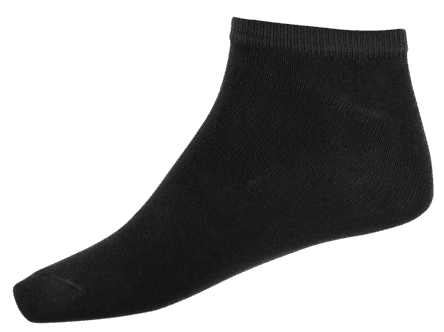 Ankelsokker svarte, 5-pakning
