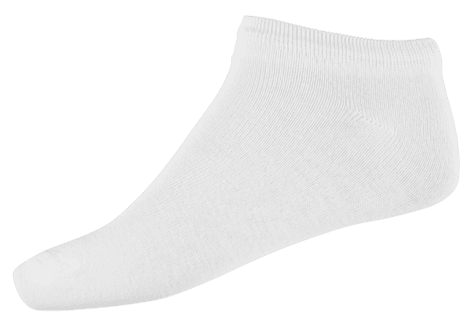 Ankelsokker hvite, 5-pakning