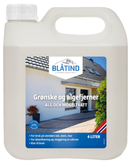 Blåtind grønske- og algefjerner, 4 liter