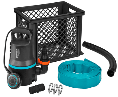 Gardena Set 9000 nedsenkbar pumpe med flottørbryter, 300 W