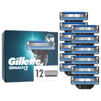 Gillette Mach3 barberblad, 12-pakning