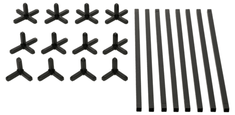 Cube metallhylle påbyggingssett