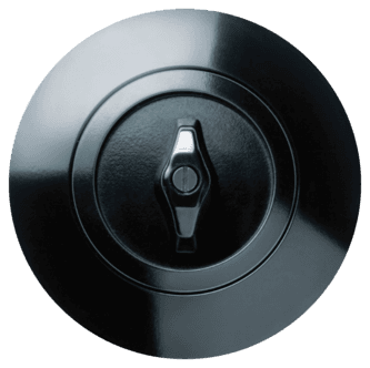 Hager serie 1930 innfelt strømbryter trapp med vribryter, porselen