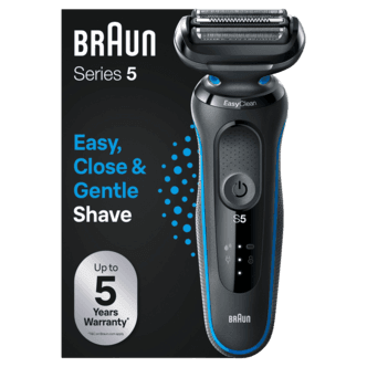Braun Series 5 51-B1000s blå, barbermaskin Wet & Dry