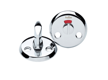 Habo WC-beslag til dør, krom