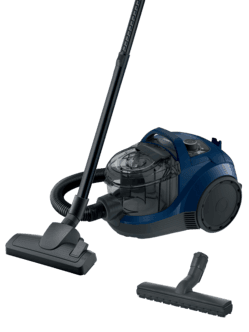 Bosch BGS21X320 poseløs støvsuger med HEPA-filter, marineblå