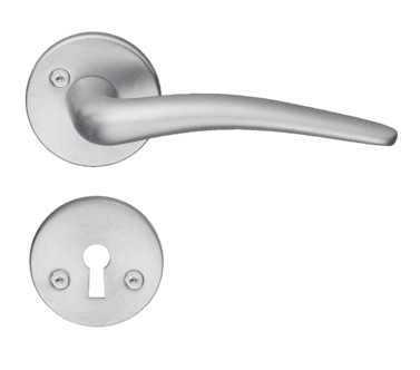 Beslagsboden B284 dørhåndtak med nøkkelskilt, innerdør