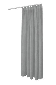 Gardin Shimmer tynn med multibånd, lysegrå, 1-pakning