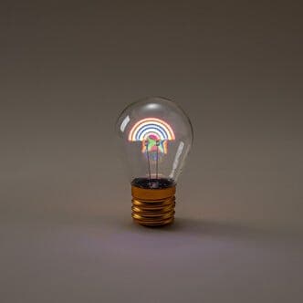 Oppladbar bordlampe med lysende motiv, Northlight, 11 cm