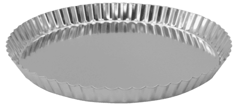 Paiform på 30 cm, rustfritt stål