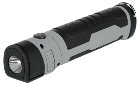 Oppladbar arbeidslampe med krok og magnet