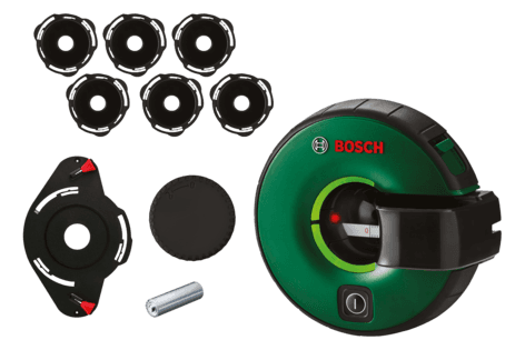 Bosch Atino-sett, linjelaser og ekstra gelputer